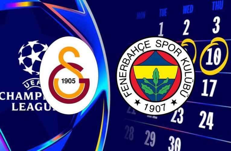 Galatasaray ve Fenerbahçe’nin, Şampiyonlar Ligi fikstürü belli oldu