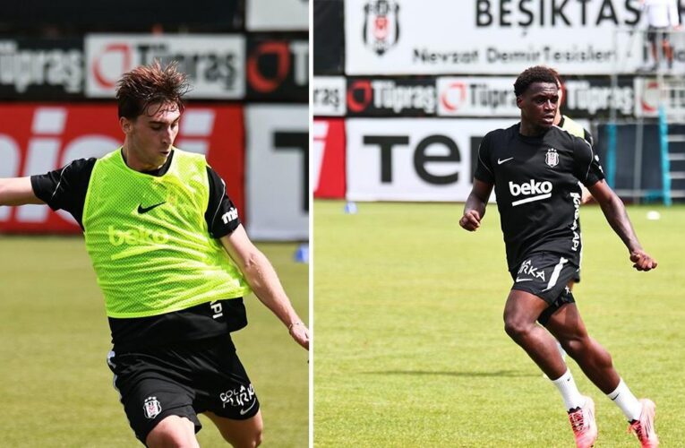 Beşiktaş’ta yeni transferler ilk antrenmanına çıktı