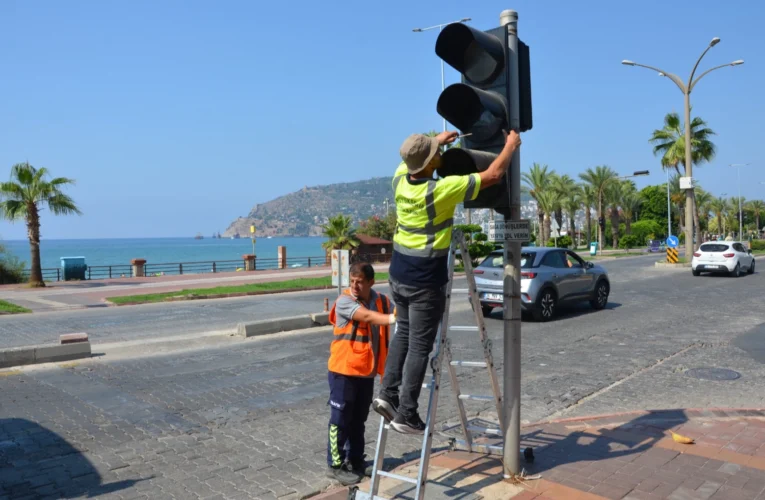 Alanya’da sinyalizasyonlara genel bakım