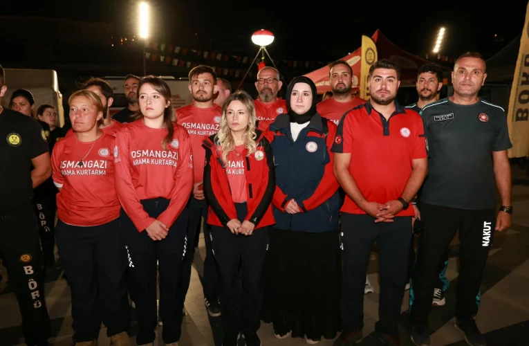 Bursa’da Osmangazi Belediyesi Marmara Depremini unutmadı