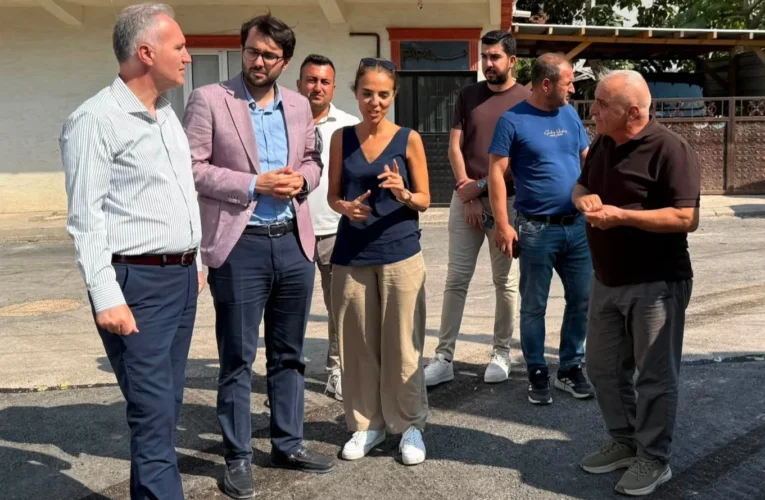 Bursa İnegöl’de Başkan Taban çalışmaları yerinde inceledi