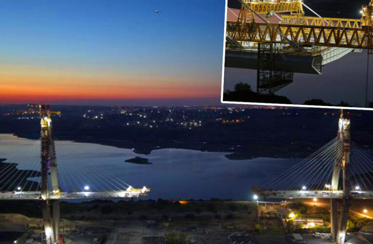İstanbul’un dördüncü köprüsünde 250 tonluk dev operasyon