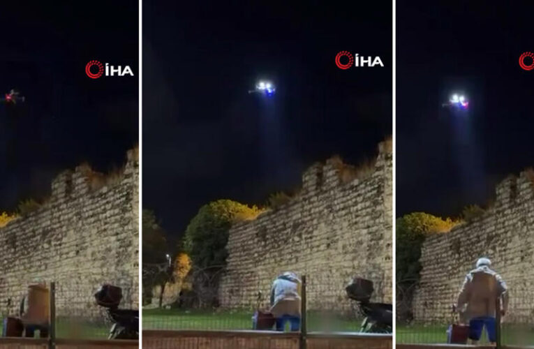 İstanbul’da drone ile denetim. “Derhal bu bölgeden ayrılın”