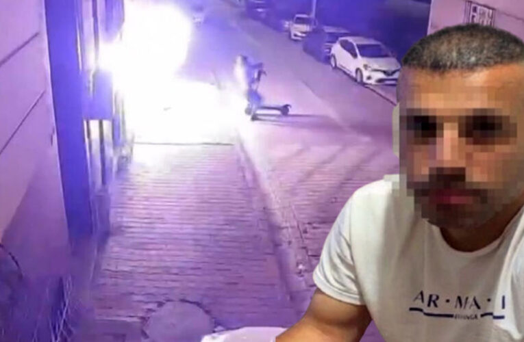 Scooter ile geldi eski kız arkadaşının evini kundakladı