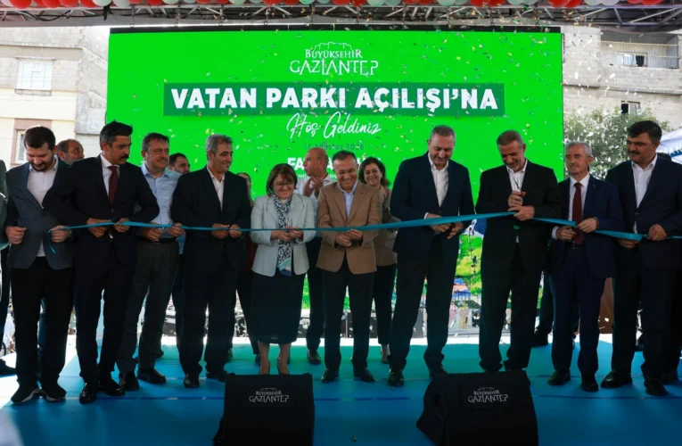 Gaziantep’in çehresini değiştirecek yeni park açıldı