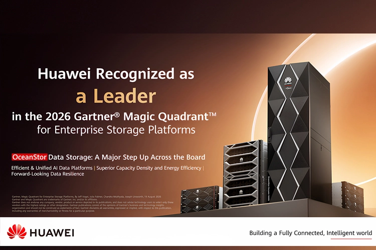 Huawei, Gartner’ın 2026 Kurumsal Depolama Platformları Magic Quadrant raporunda lider gösterildi