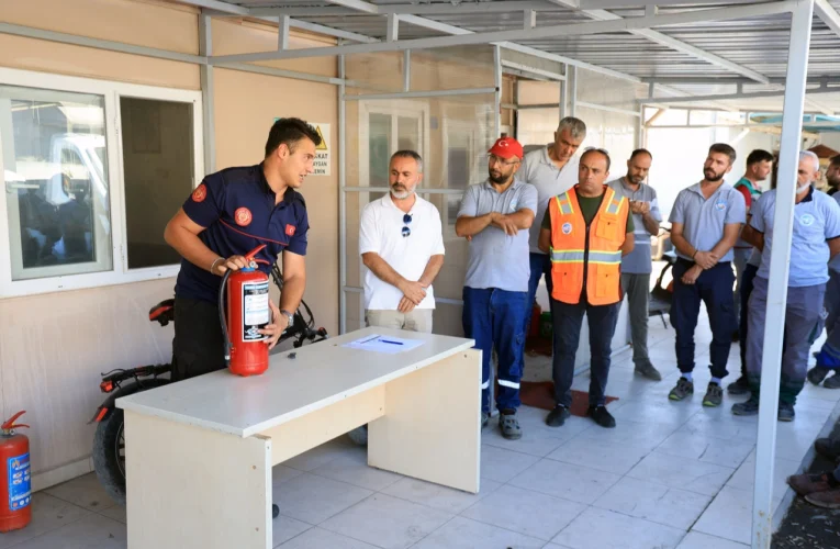 Kayseri Talas personeline yangın eğitimi