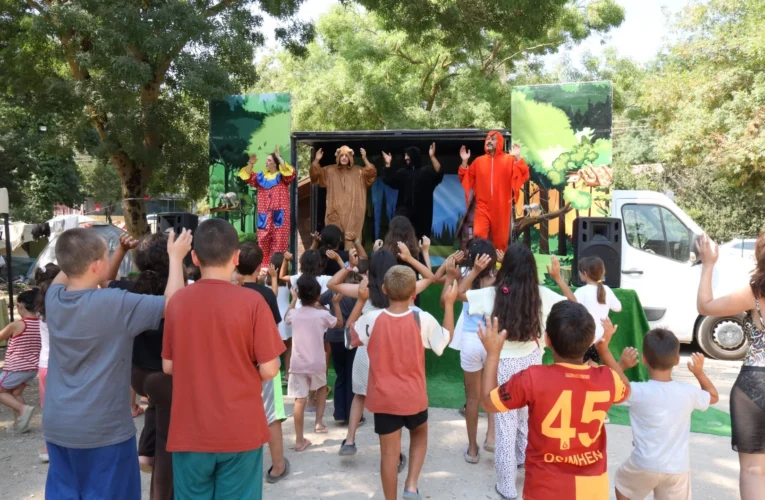 Kocaeli’de çocuklar tatilin tadını eğlenceyle çıkardı