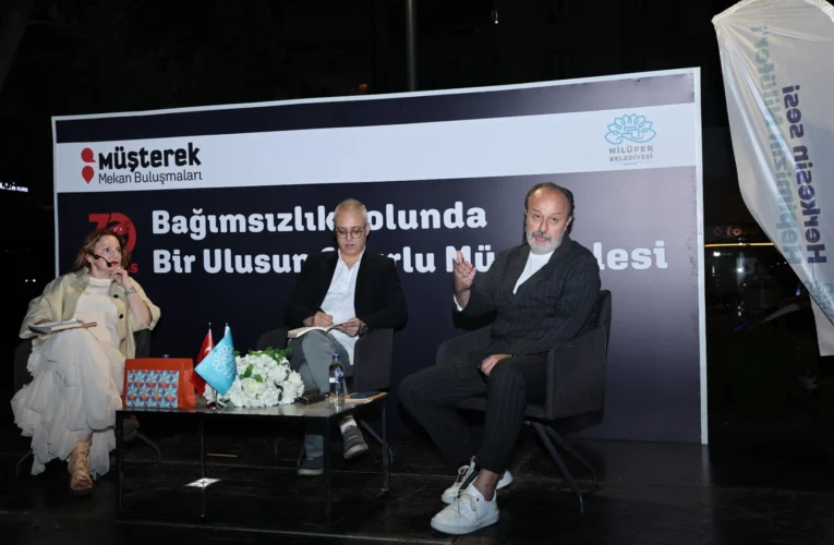 Bursa Nilüfer’de Müşterek Mekan’da bağımsızlık ve Cumhuriyet söyleşisi