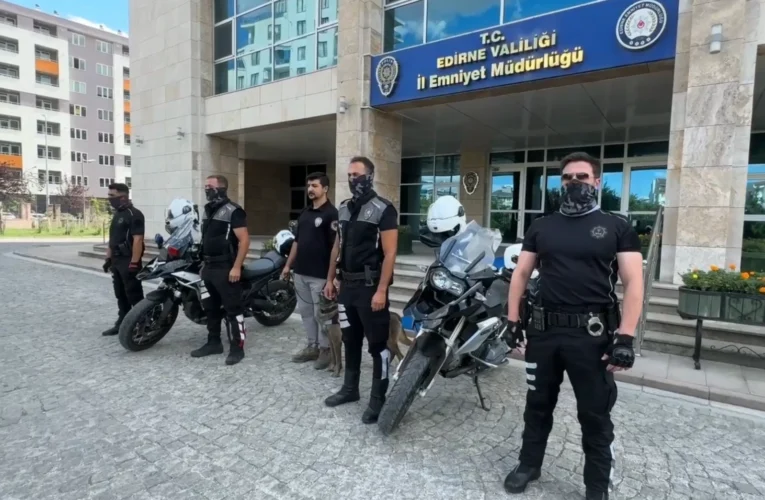 Narkotimler Edirne’de sahaya indi
