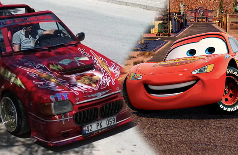 Arabaya “Şimşek McQueen” dedi ama onun bundan haberi yok