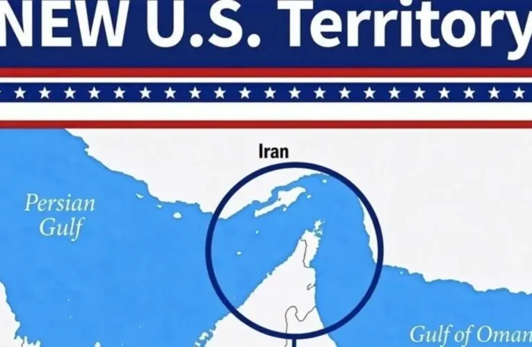Trump, Hürmüz Boğazı’nı “ABD toprağı” olarak gösteren bir görsel paylaştı