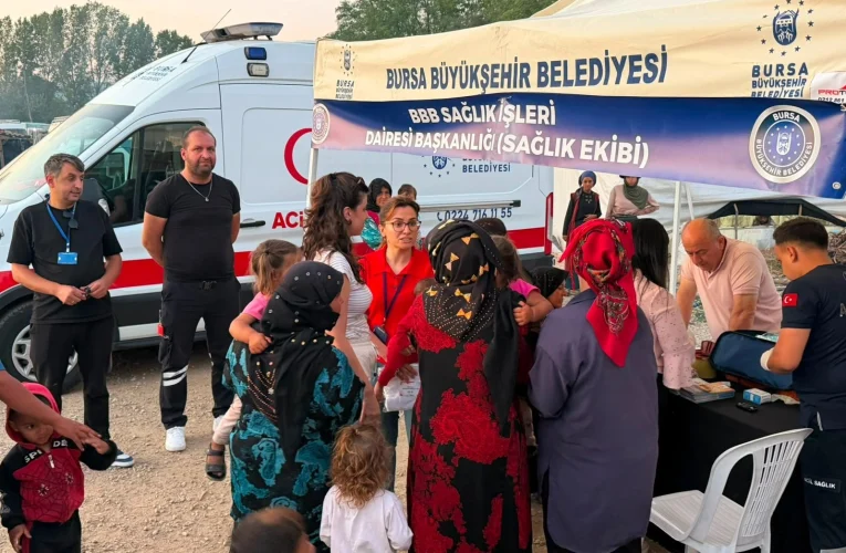 Bursa Büyükşehir’den mevsimlik tarım işçilerine destek