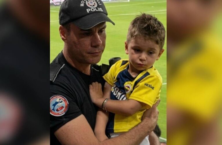 Fenerbahçe formalı çocuğu güvenli bölgeye götüren komiser yardımcısı o anları anlattı