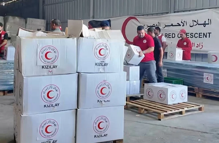 Türk Kızılayı, Gazze’de insani yardımlarını sürdürüyor