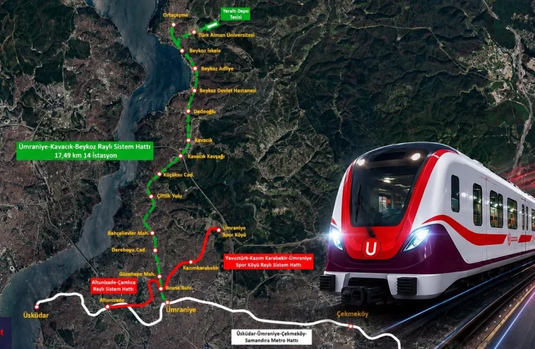 Ümraniye-Kavacık-Beykoz Raylı Sistem Hattı yapımını Bakanlık üstlenecek