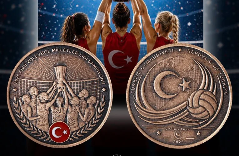 Voleybol Milletler Ligi şampiyonluğu için hatıra para satışa çıkıyor