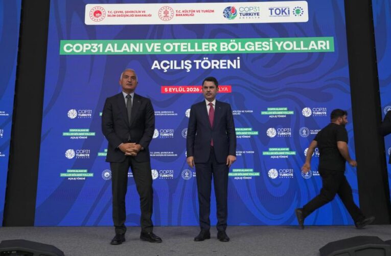 Bakan Ersoy: COP31 Antalya markasına ciddi bir değer katacak