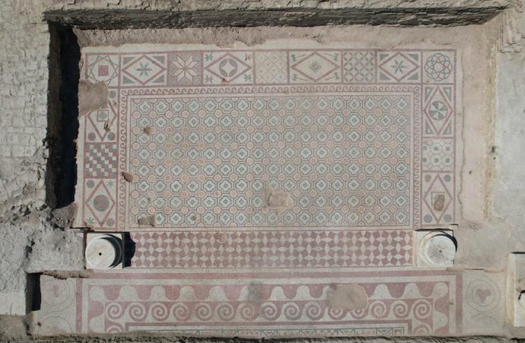 Pompeiopolis’te binlerce yıllık miras gün ışığına kavuştu. 105 metrekalik mozaik ortaya çıktı