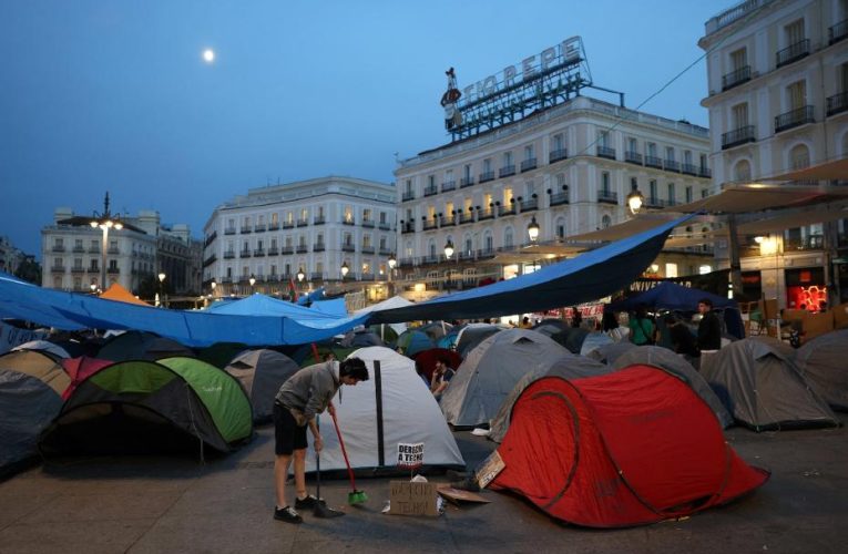 İspanya’da konut krizi tırmanıyor. Madrid’de meydanlar çadırlarla doldu
