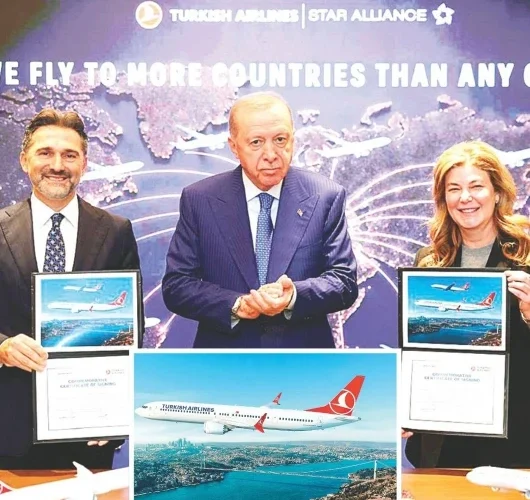 Türk Hava Yolları, Boeing ile 150 Uçak Siparişi İmzaladı