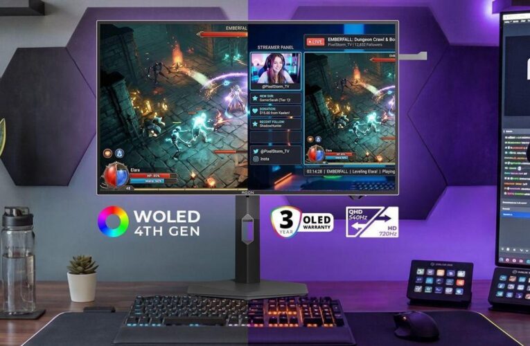 Tek monitörde 540 Hz ve 720 Hz