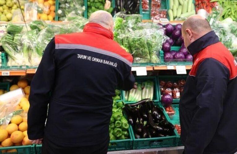 Gıda işletmelerine ağustosta 100 bin denetim: 186,5 milyon lira ceza
