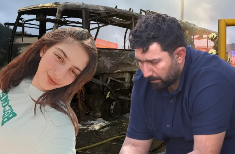 Yanan otobüsten herkesi kurtardı, kızı hayatını kaybetti