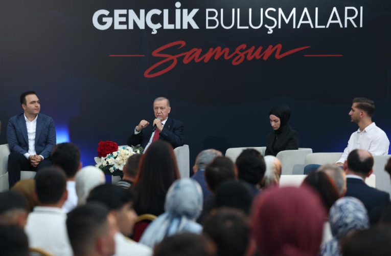 Cumhurbaşkanı Erdoğan, Samsun’da gençlerle buluştu