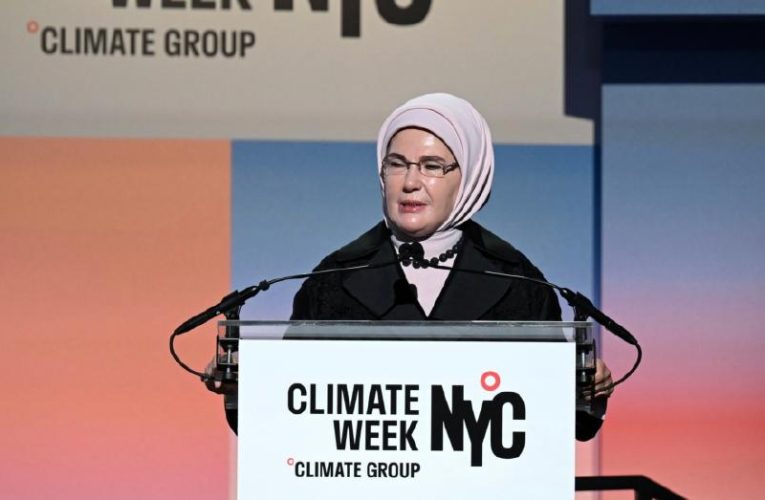 Emine Erdoğan, New York İklim Haftası açılışında konuştu