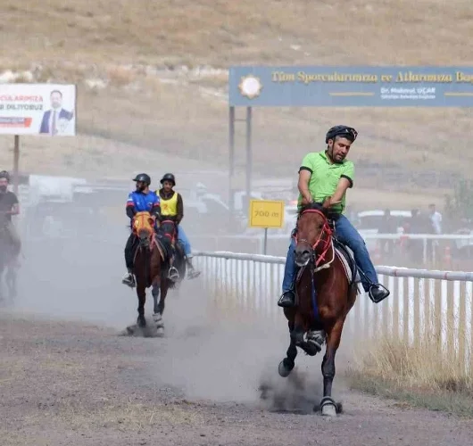 Rahvan atları Erzurum’da yarıştı