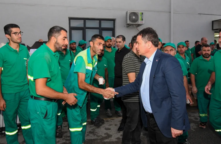 Bursa’da günün ilk ışıkları Osmangazi’nin emekçilerini aydınlattı