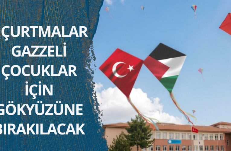 Uçurtmalar Gazzeli çocuklar için gökyüzüne bırakılacak