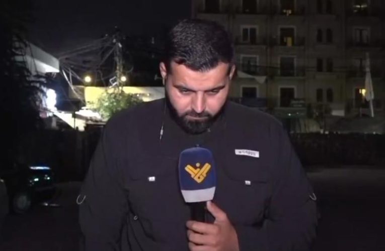 Lübnanlı muhabir canlı yayında İsrail hava saldırısının hedefi oldu