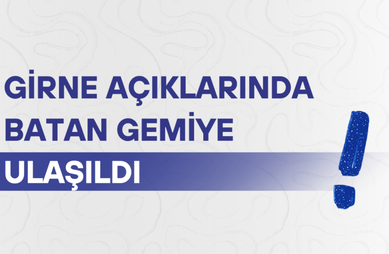 Girne açıklarında batan gemiye ulaşıldı