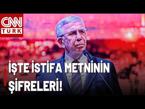 Mansur Yavaş’ın İstifa Metninin Şifreleri Ne? Yavaş “Cumhurbaşkanı Adayıyım” Mı Dedi?