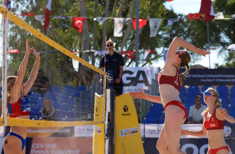 İzmir’de U18 Avrupa Plaj Voleybolu Şampiyonası Başladı