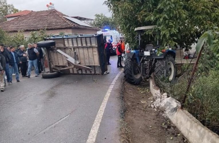 Balıkesir’de traktör devrildi: 23 yaralı