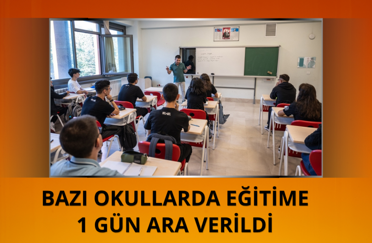 İyidere’de Eğitim Kurumlarına 1 Gün Ara Verildi