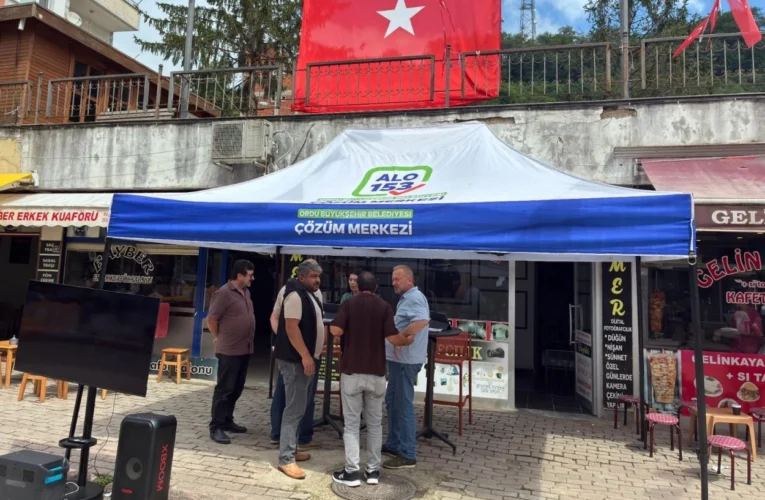 Ordu’da 153 Çözüm Merkezi Çamaş’ta vatandaşlarla buluştu