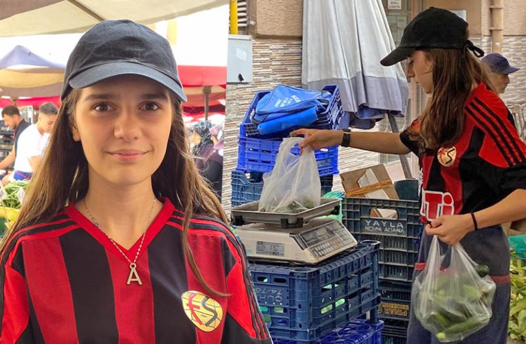 Formasını giydi tezgah başına geçti. 14 yaşındaki Azra harçlığını böyle çıkarıyor