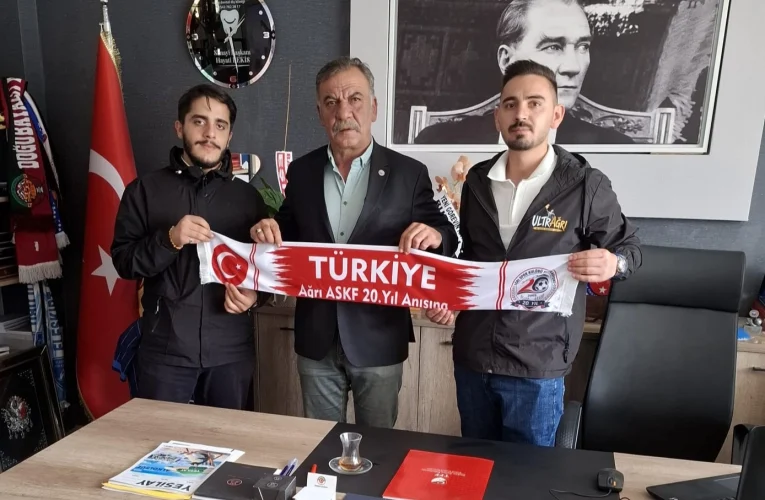 UltraAğrı Taraftar Grubu’ndan Ağrı ASKF’ye ziyaret