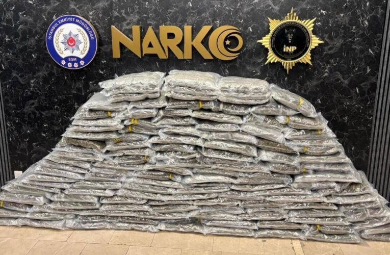İstanbul’da 143 kilogram uyuşturucu ele geçirildi